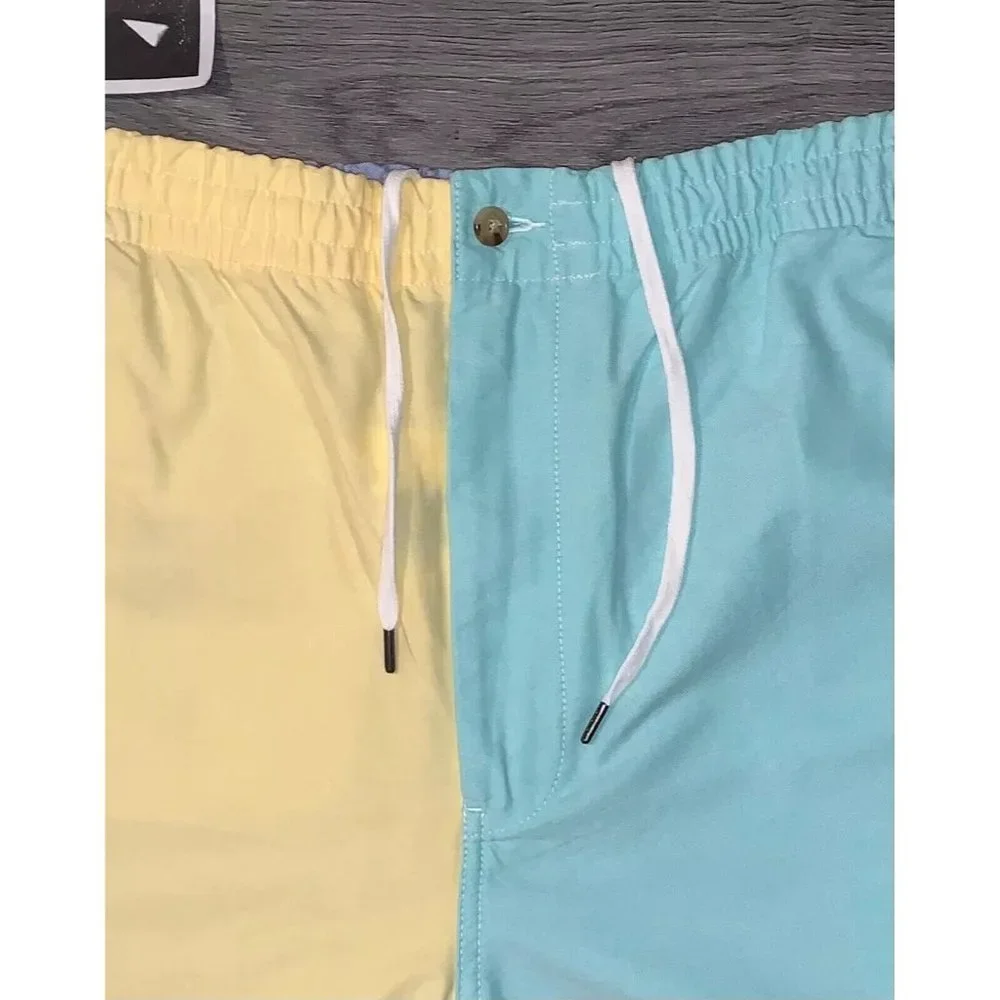 Polo Ralph Lauren Men 2XL Classic Fit 6" Oxford Color Block Elastic Waist Shorts - Picture 6 of 7